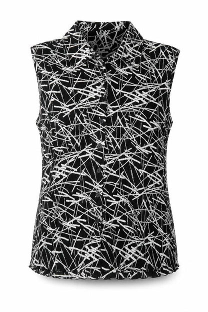 Womens UK Size 14 Bonmarché Black Basic Button-Up
