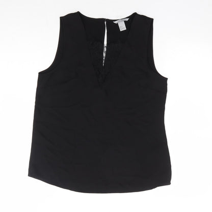 Womens UK Size 10 H&M Black Basic Blouse