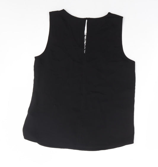 Womens UK Size 10 H&M Black Basic Blouse