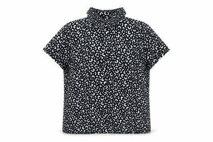 Womens UK Size 6 Divided by H&M Black Basic Button-Up