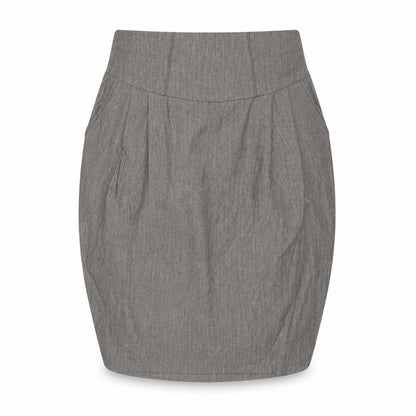 Zara Womens Brown Viscose Tulip Skirt Size M Zip