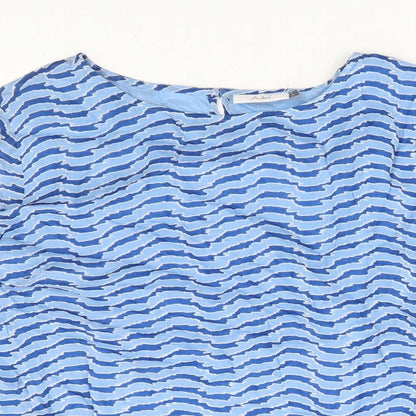Womens UK Size L Adini Blue Basic Blouse