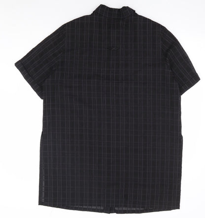 Womens UK Size 18 ELVI Black Tunic Button-Up