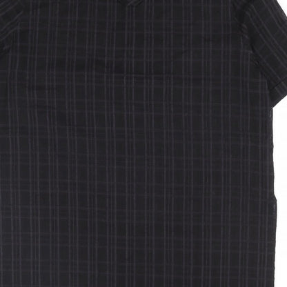Womens UK Size 18 ELVI Black Tunic Button-Up
