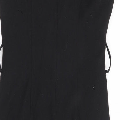 BHS Womens Multicoloured Polyester Pencil Dress Size 10 Round Neck Zip - Colourblpock