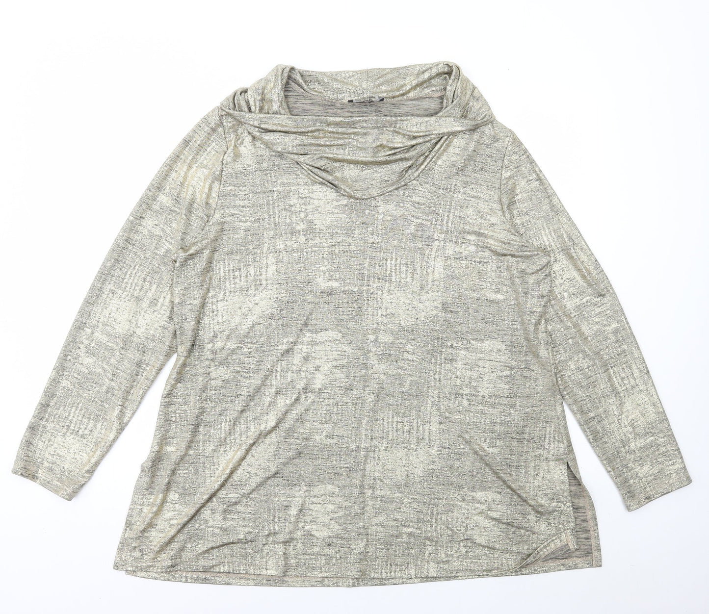 Womens UK Size XL Mr Max Gold Basic T-Shirt