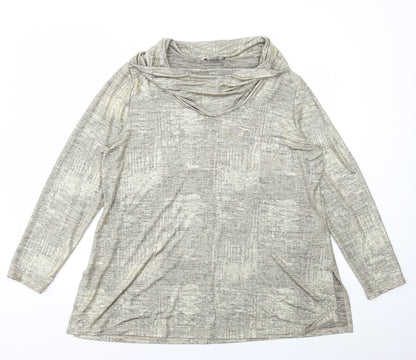 Womens UK Size XL Mr Max Gold Basic T-Shirt