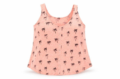 Womens UK Size 12 New Look Orange Basic Tank