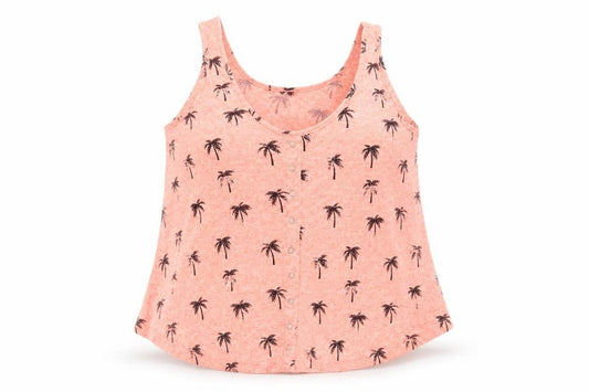 Womens UK Size 12 New Look Orange Basic Tank