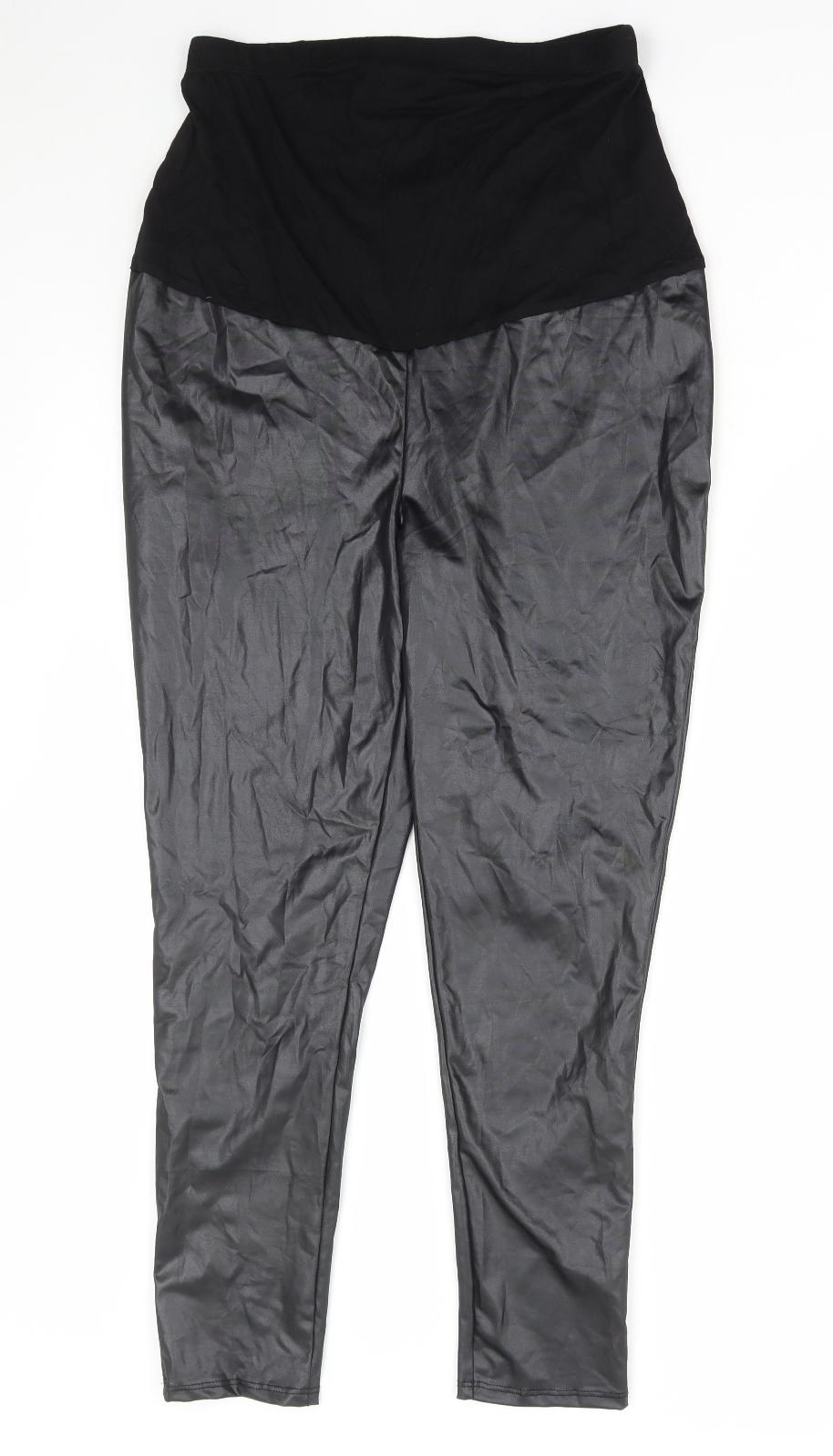 Womens UK Size 12 Boohoo  Jogger Black Leggings
