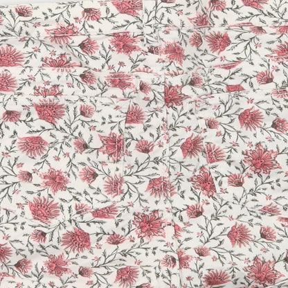 H&M Womens Multicoloured Floral Cotton Hot Pants Shorts Size 6 Regular Zip