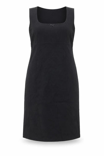 New Look Womens Black Viscose A-Line Size 14 Square Neck Pullover