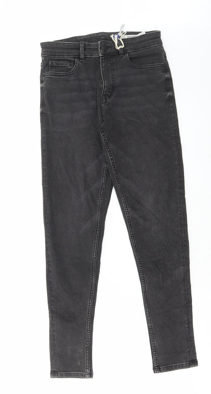 Womens UK Size 8 Marks and Spencer Regular Fit Skinny Grey Jeans