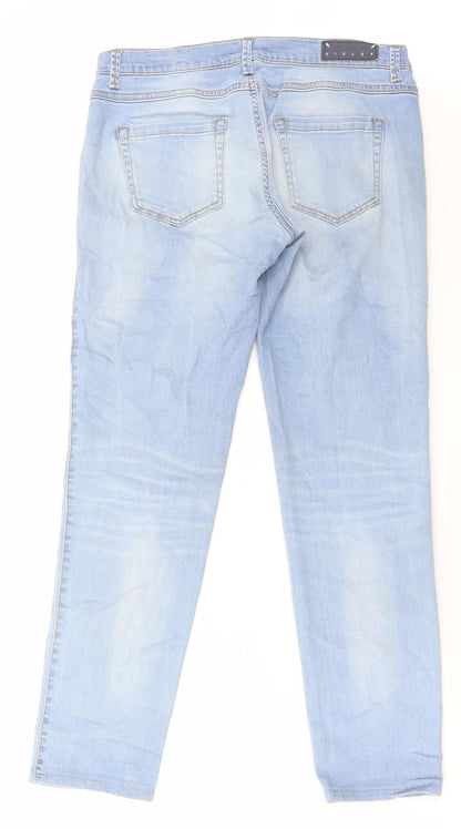 Womens UK Size 32 in Sisley Regular Fit Skinny Blue Jeans