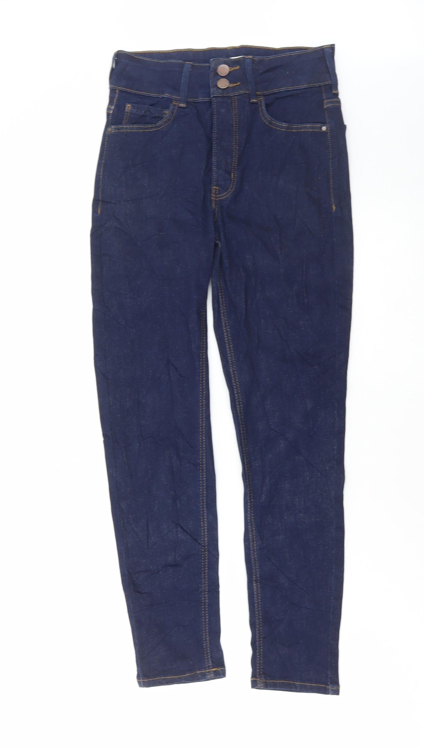 Womens UK Size 8 Marks and Spencer Regular Fit Skinny Blue Jeans