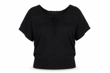 Womens UK Size 14 Red Herring Black Pullover Jumper