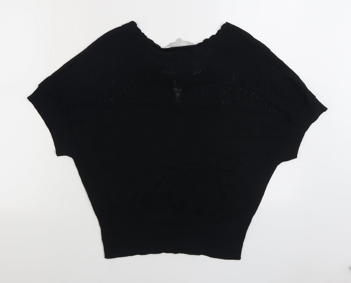 Womens UK Size 14 Red Herring Black Pullover Jumper