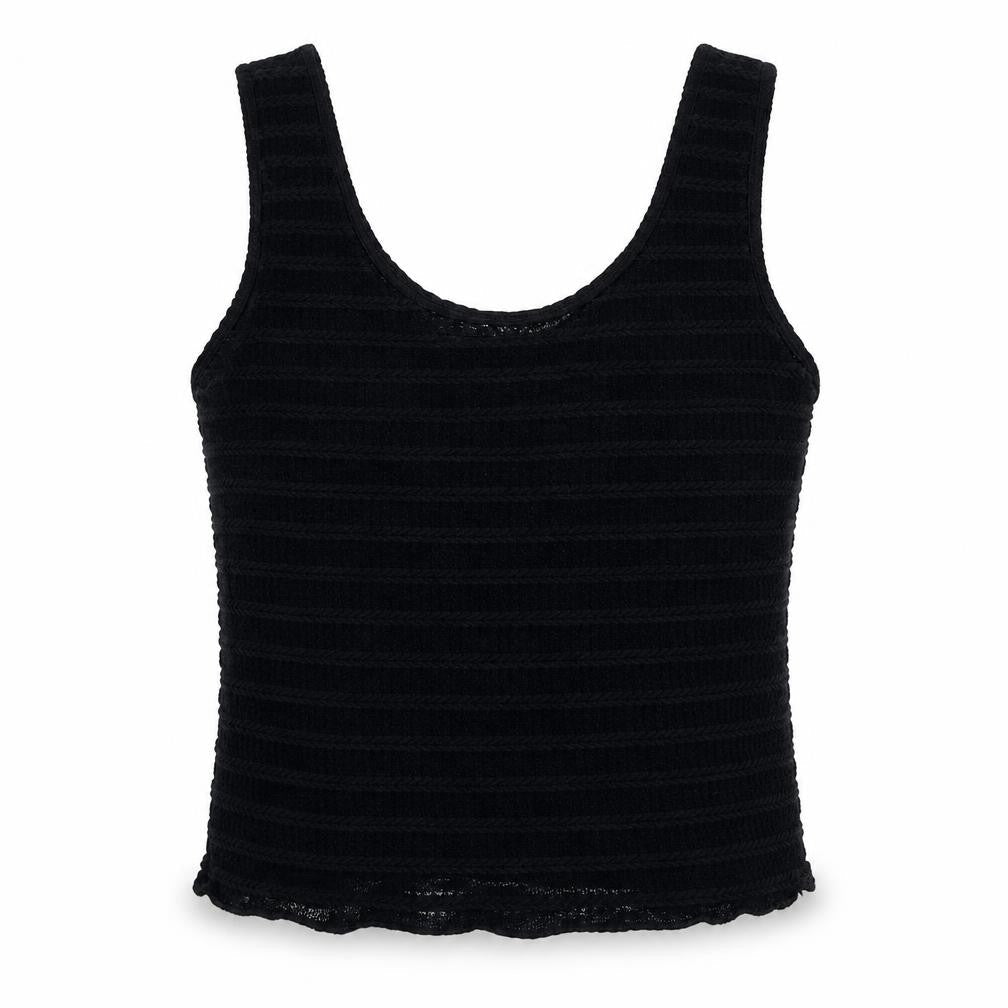 Womens UK Size 6 Missguided Black Basic Tank