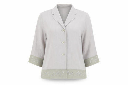 Womens UK Size 12 Gold Grey Basic Button-Up