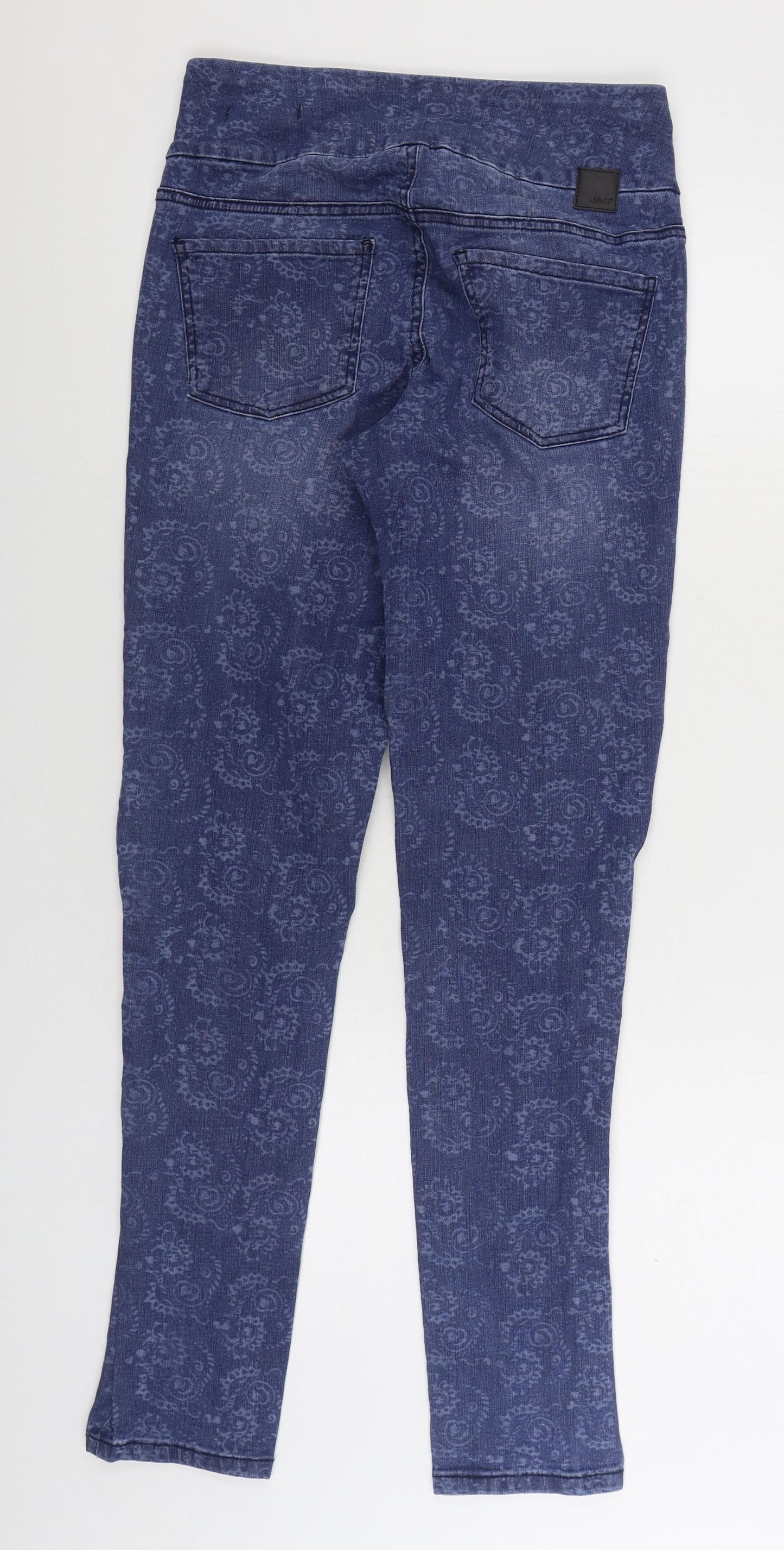 Jag Jeans Womens Blue Paisley Cotton Jegging Jeans Size 6 L30 in Regular