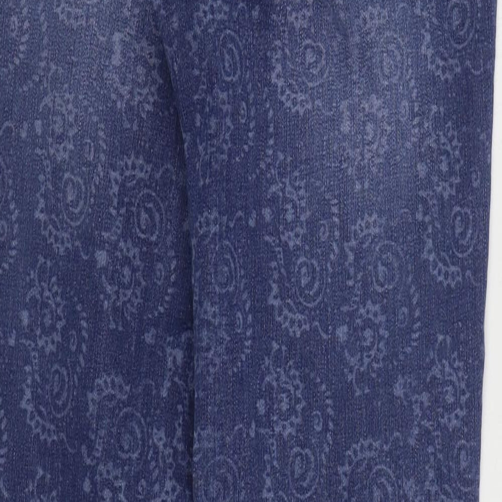Jag Jeans Womens Blue Paisley Cotton Jegging Jeans Size 6 L30 in Regular