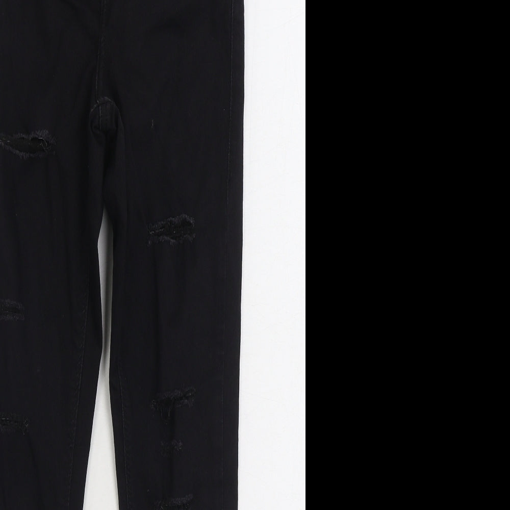 Mens UK Size 28 in Topshop Regular Fit Skinny Black Jeans