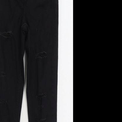 Mens UK Size 28 in Topshop Regular Fit Skinny Black Jeans
