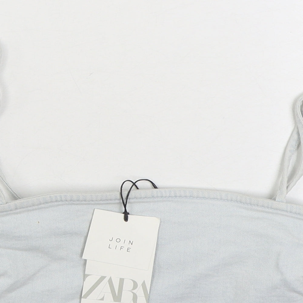 Womens UK Size M Zara Blue Camisole Tank