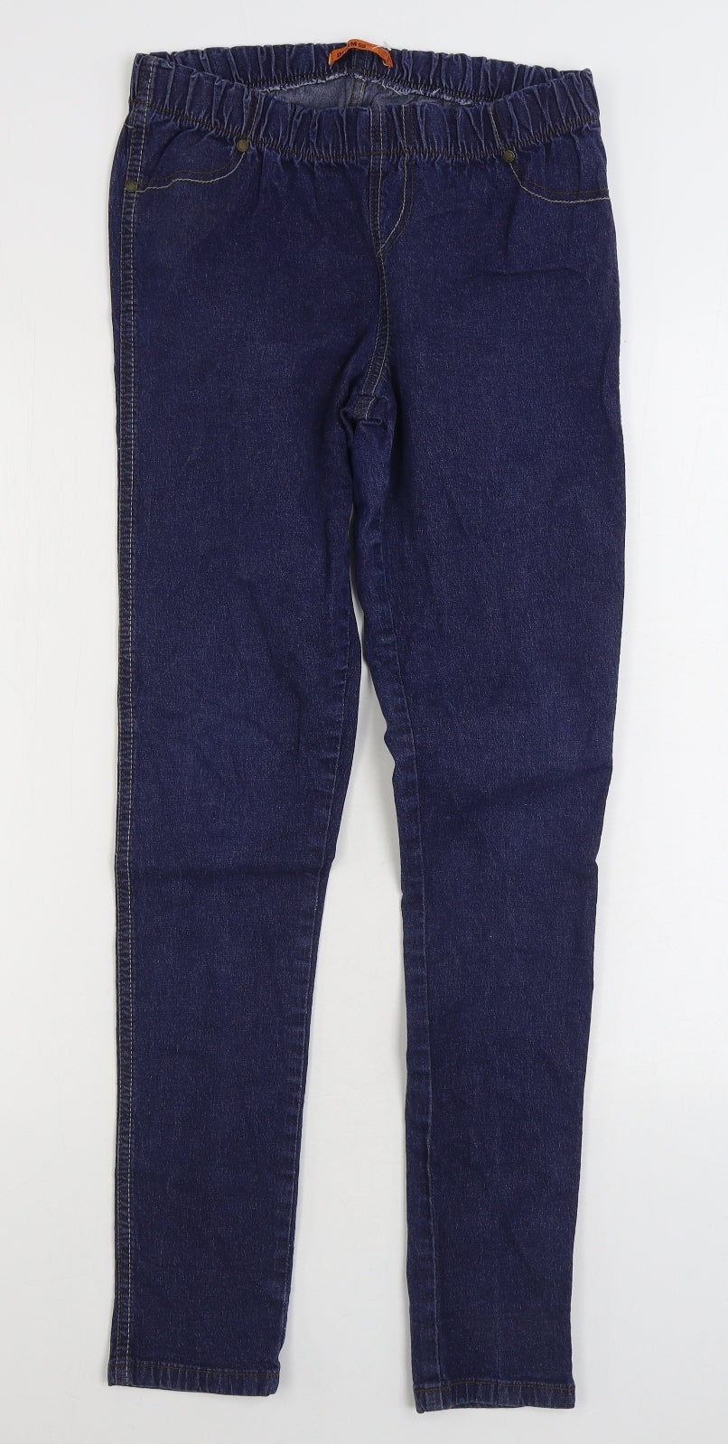 Denim & Co. Womens Blue Cotton Jegging Jeans Size 12 L29 in Regular