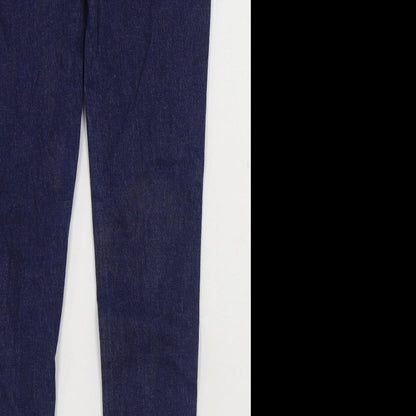 Denim & Co. Womens Blue Cotton Jegging Jeans Size 12 L29 in Regular