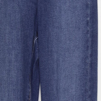 ASOS Mens Blue Cotton Skinny Jeans Size 28 in L34 in Regular Zip