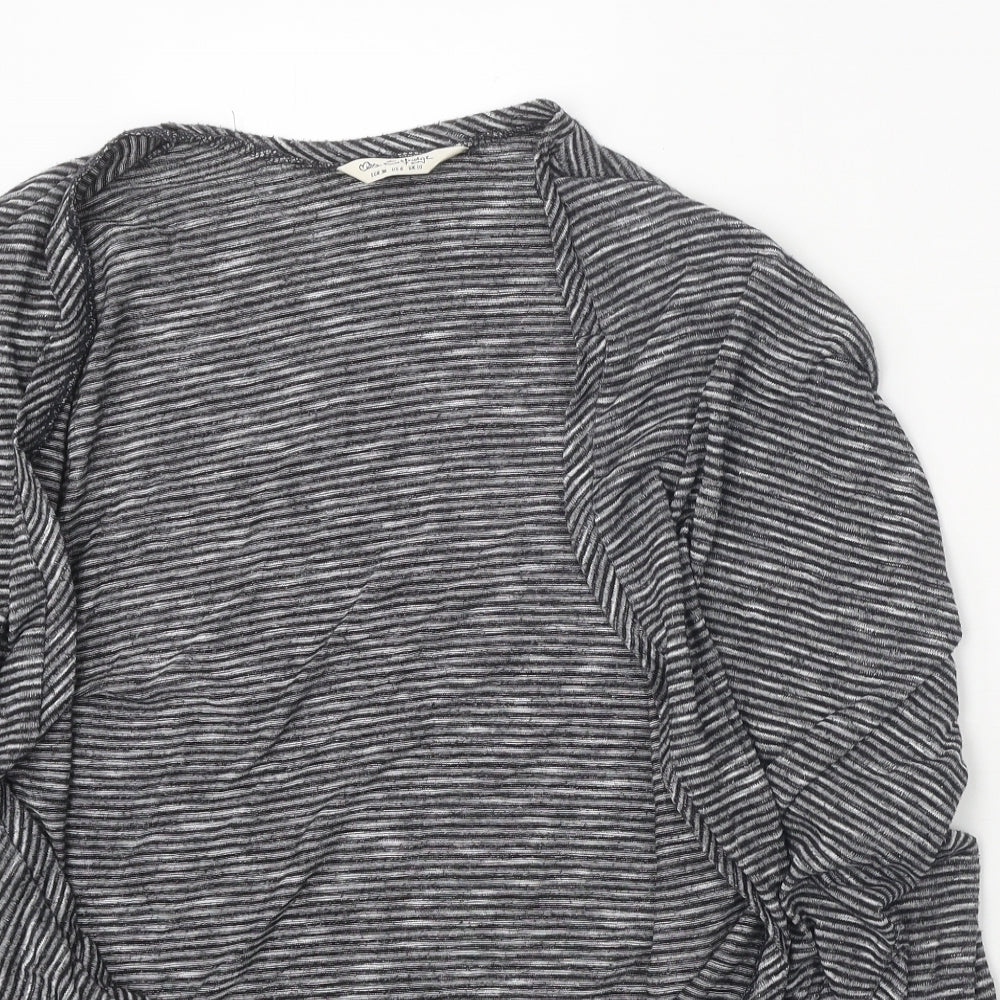 Womens UK Size 10 Miss Selfridge Grey Cardigan Jumper