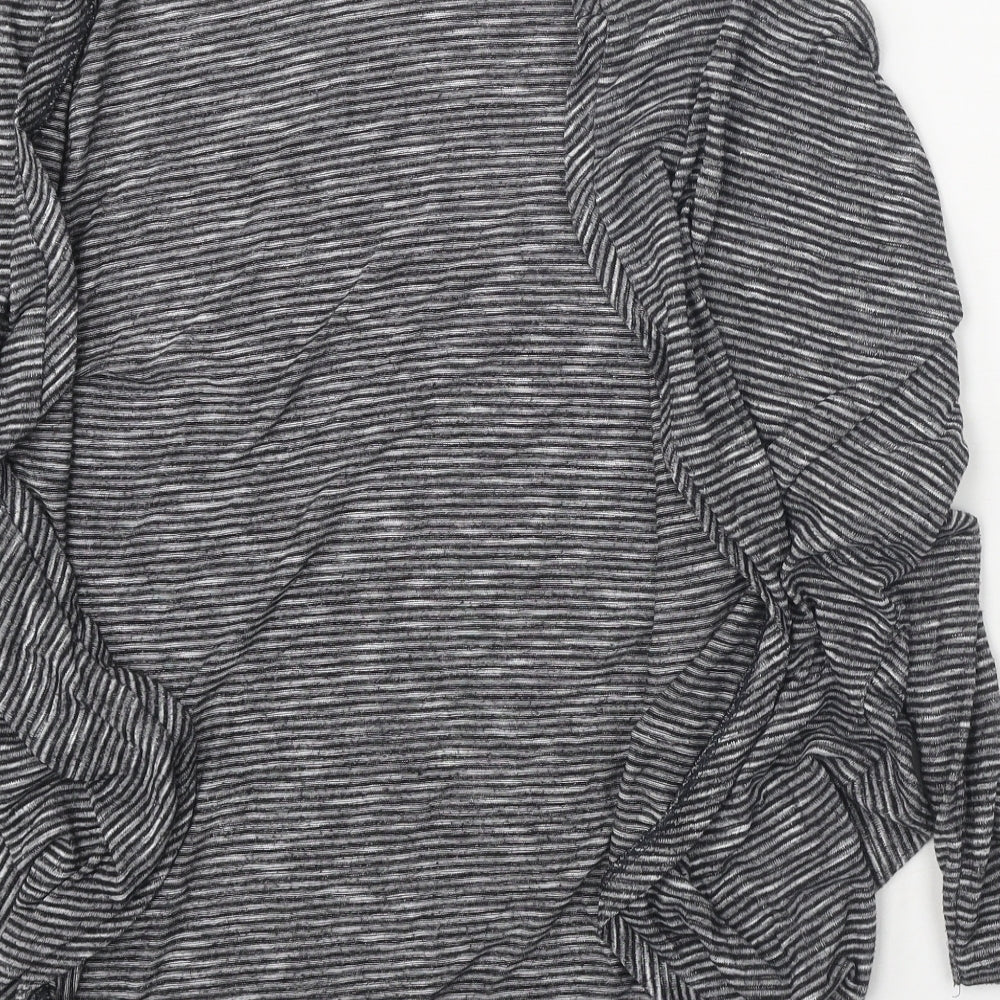 Womens UK Size 10 Miss Selfridge Grey Cardigan Jumper