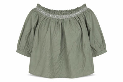 Womens UK Size 14 Marks and Spencer Green Basic Blouse