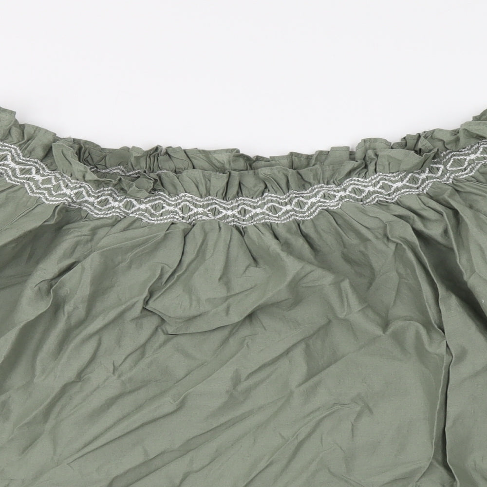 Womens UK Size 14 Marks and Spencer Green Basic Blouse