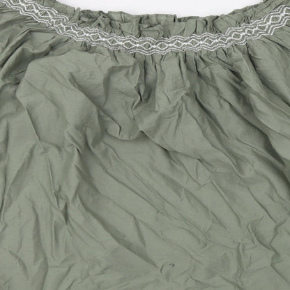 Womens UK Size 14 Marks and Spencer Green Basic Blouse