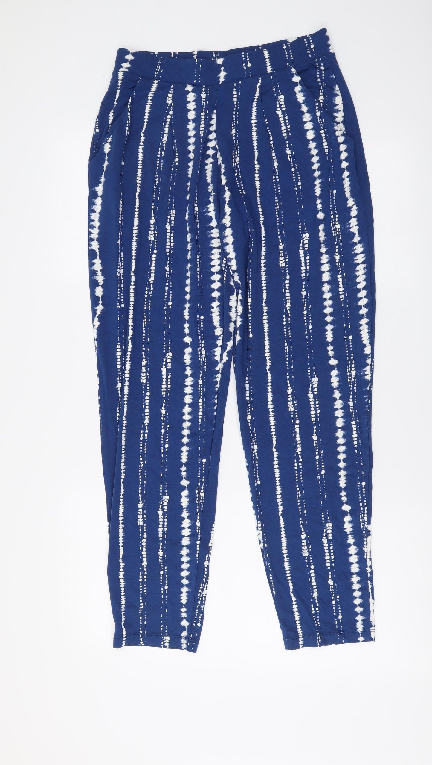 Womens UK Size 8 Marks and Spencer Regular Fit  Blue Trousers