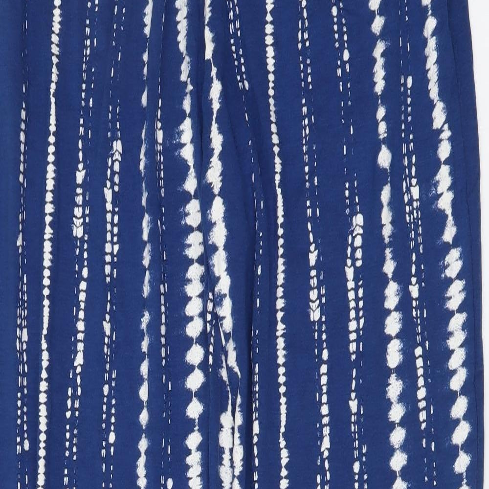 Womens UK Size 8 Marks and Spencer Regular Fit  Blue Trousers