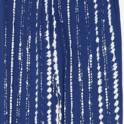 Womens UK Size 8 Marks and Spencer Regular Fit  Blue Trousers