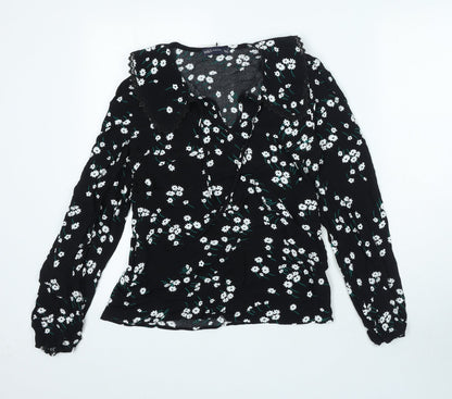 Womens UK Size 6 Marks and Spencer Black Basic Blouse