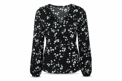Womens UK Size 6 Marks and Spencer Black Basic Blouse