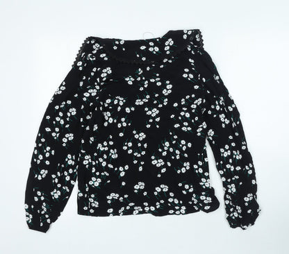 Womens UK Size 6 Marks and Spencer Black Basic Blouse