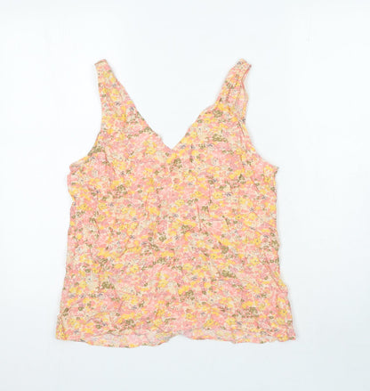 Womens UK Size M YAS Pink Camisole Blouse