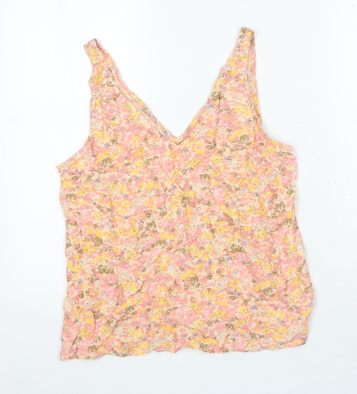 Womens UK Size M YAS Pink Camisole Blouse