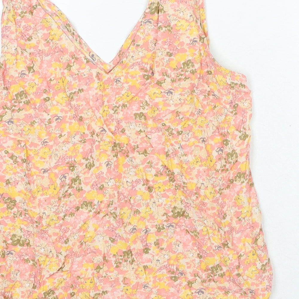 Womens UK Size M YAS Pink Camisole Blouse