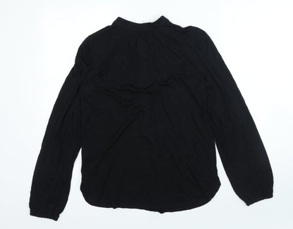 Womens UK Size 6 Marks and Spencer Black Basic Blouse