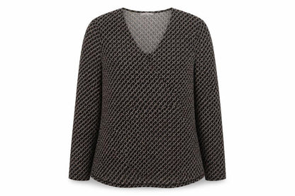 Womens UK Size M H&M Brown Basic Blouse