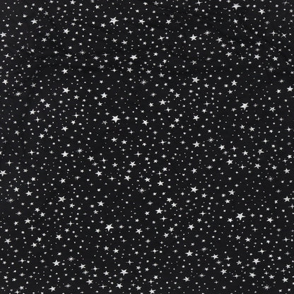 Marks and Spencer Womens Black Geometric Cotton Top Pyjama Top Size 8 - Stars