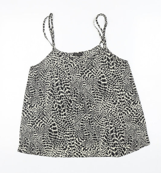 Womens UK Size 10 River Island Ivory Camisole T-Shirt