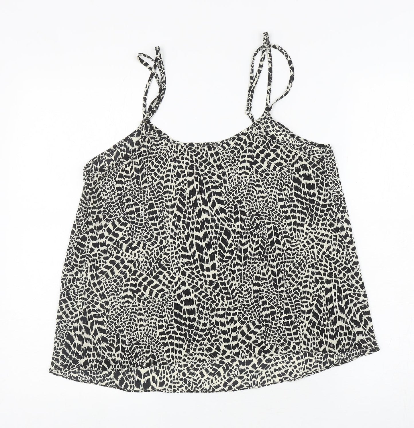 Womens UK Size 10 River Island Ivory Camisole T-Shirt
